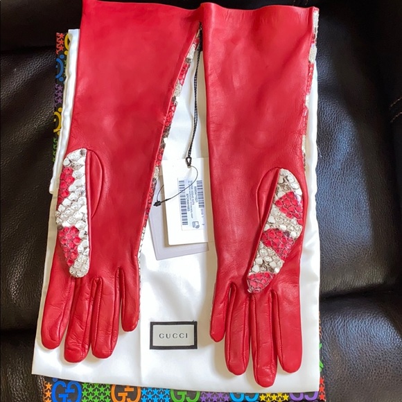 Gucci Python Gloves - Picture 2 of 7